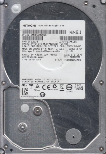 Hitachi HDS723020BLA642