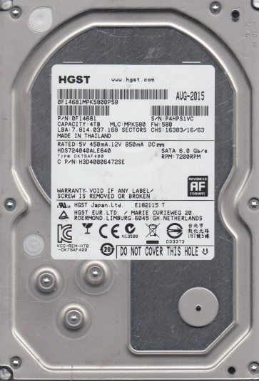 HGST HDS724040ALE640