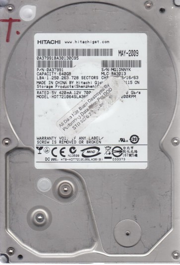 Hitachi HDT721064SLA360