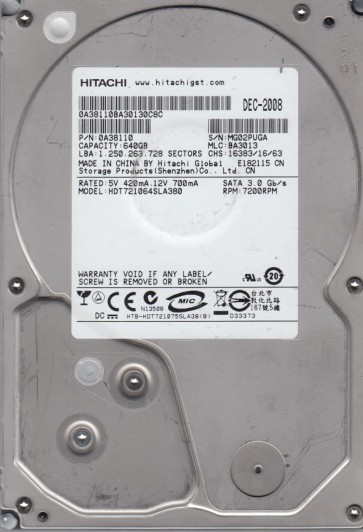 Hitachi HDT721064SLA380