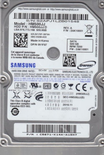 Samsung HM500JJ