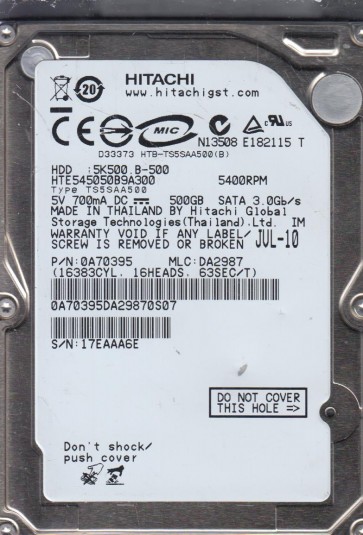 Hitachi HTE545050B9A300