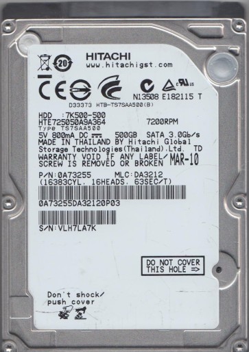 Hitachi HTE725050A9A364