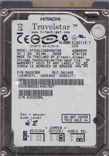 Hitachi HTS421260H9AT00