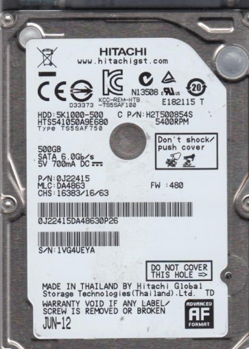 Hitachi HTS541050A9E680