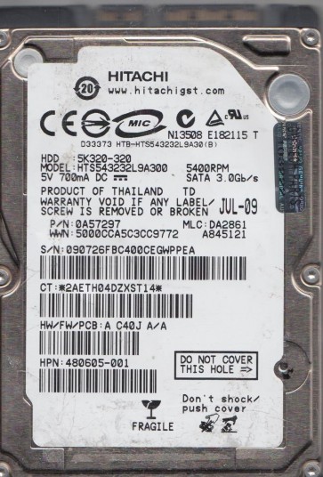 Hitachi HTS543232L9A300