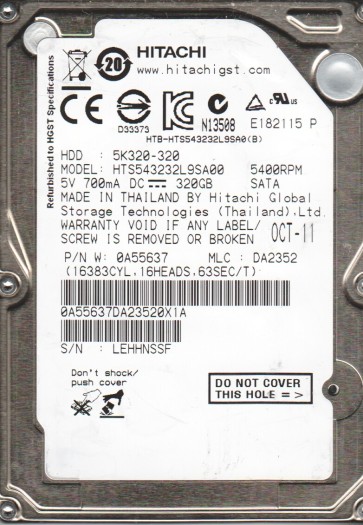 Hitachi HTS543232L9SA00