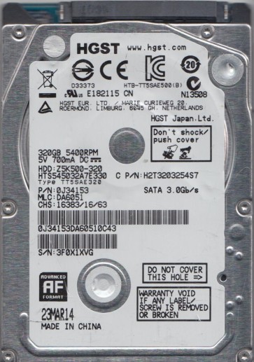 Hitachi HTS545032A7E330