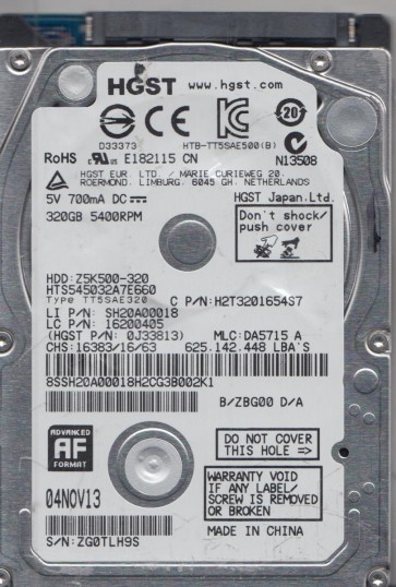 Hitachi HTS545032A7E660
