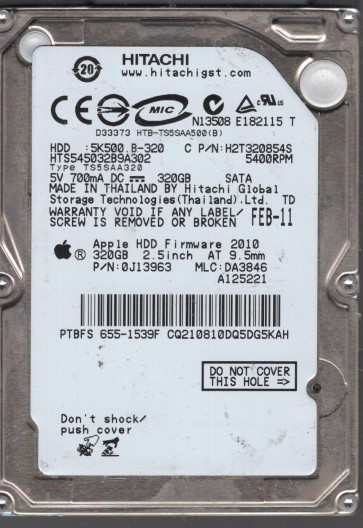 Hitachi HTS545032B9A302