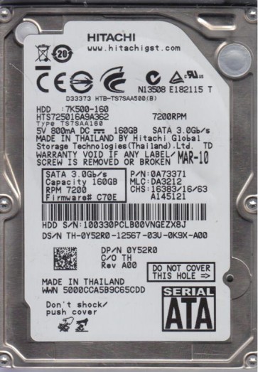 Hitachi HTS725016A9A362