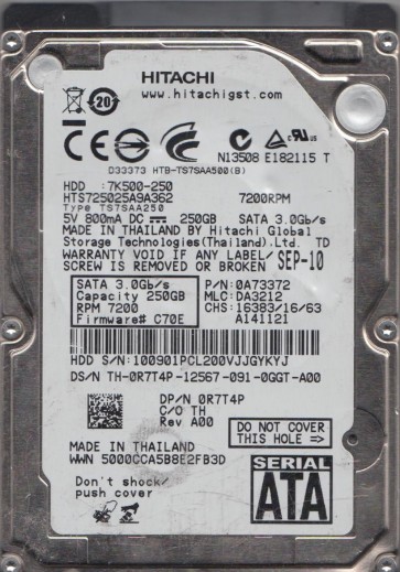 Hitachi HTS725025A9A362