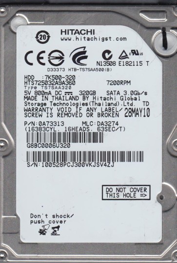 Hitachi HTS725032A9A360