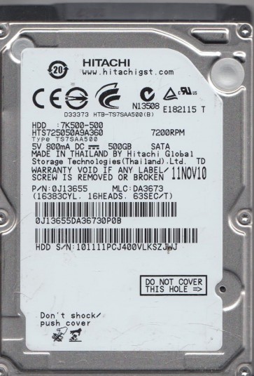 Hitachi HTS725050A9A360