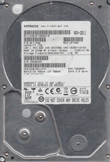 HGST HUA722010CLA331