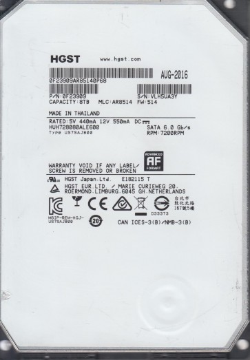 HGST HUH728080ALE600