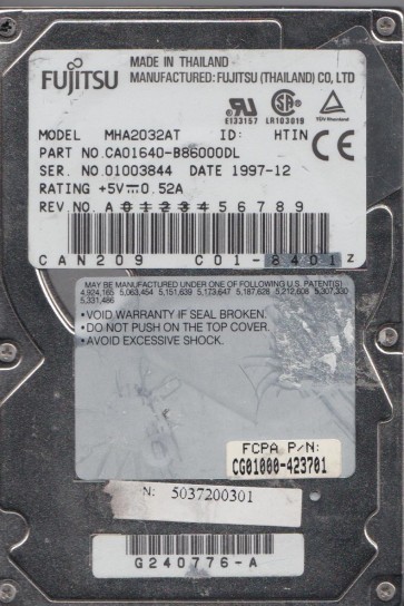 Fujitsu MHA2032AT