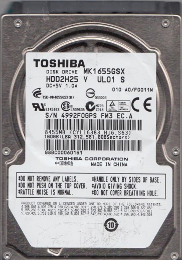 Toshiba MK1655GSX