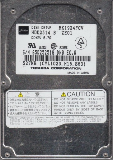 Toshiba MK1924FCV