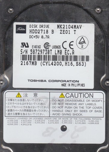 Toshiba MK2104MAV