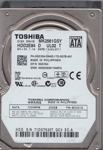 Toshiba MK2561GSY