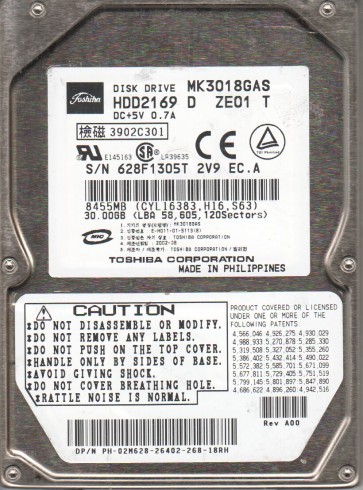 Toshiba MK3018GAS