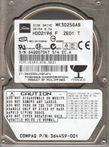Toshiba MK3025GAS
