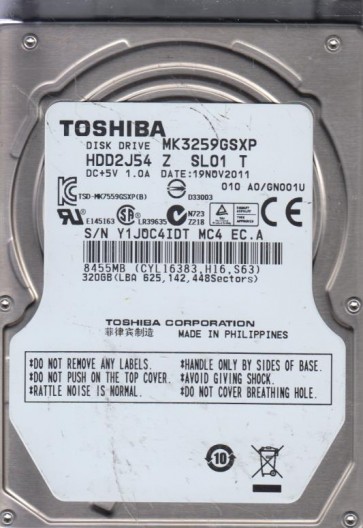 Toshiba MK3259GSXP