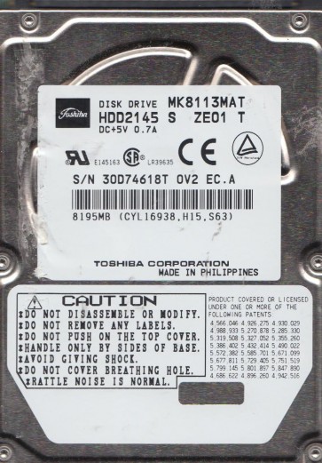 Toshiba MK8113MAT