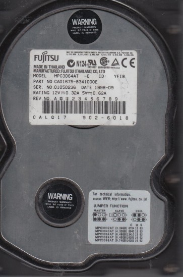 Fujitsu MPC3064AT