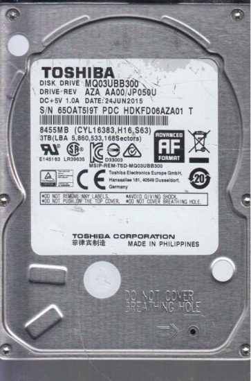 Toshiba MQ03UBB300