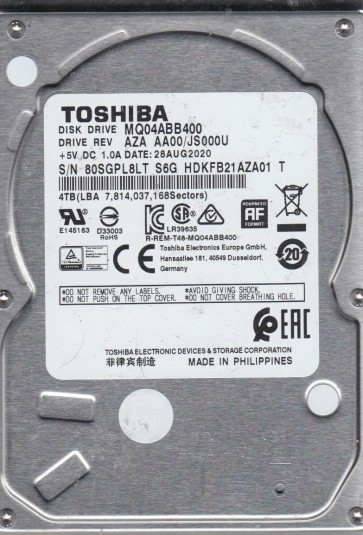 Toshiba MQ04ABB400
