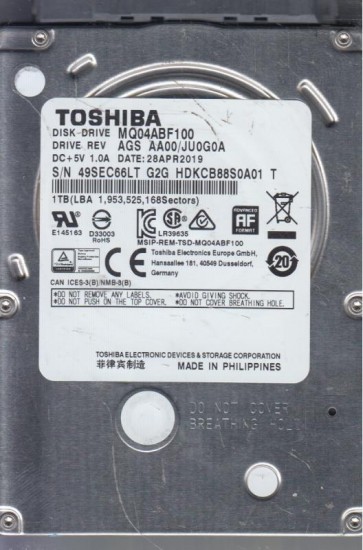 Toshiba MQ04ABF100
