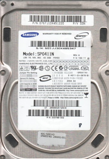 Samsung SP0411N