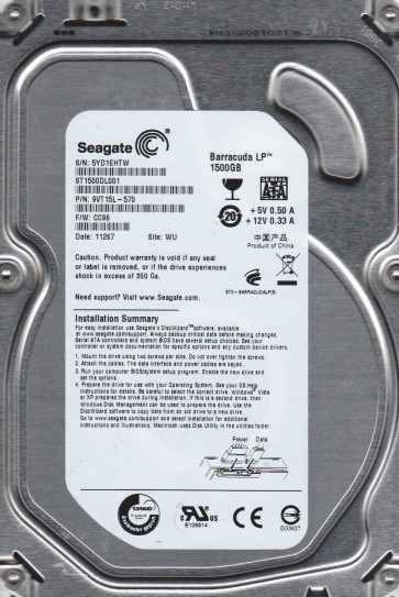 Seagate ST1500DL001