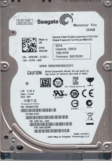 Seagate ST250LT007