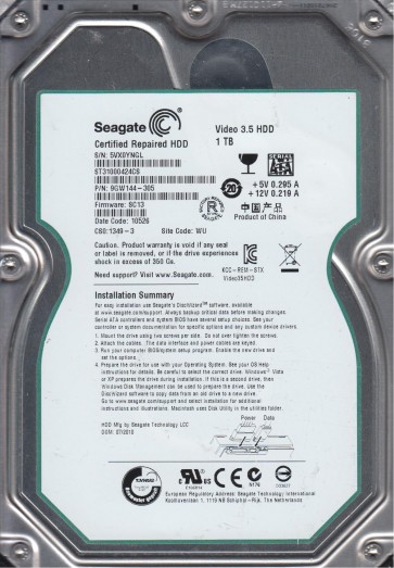 Seagate ST31000424CS