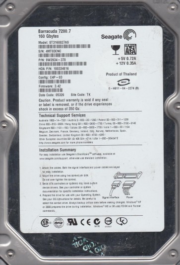 Seagate ST3160827AS