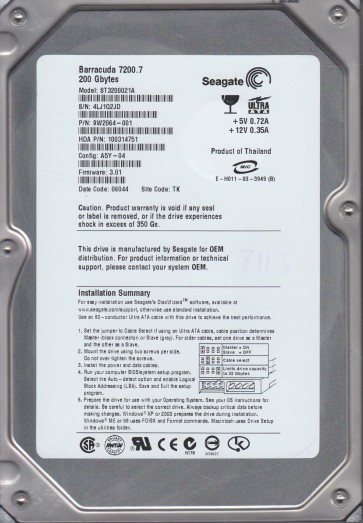 Seagate ST3200021A