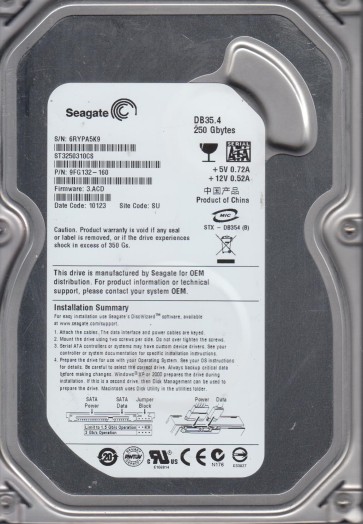 Seagate ST3250310CS