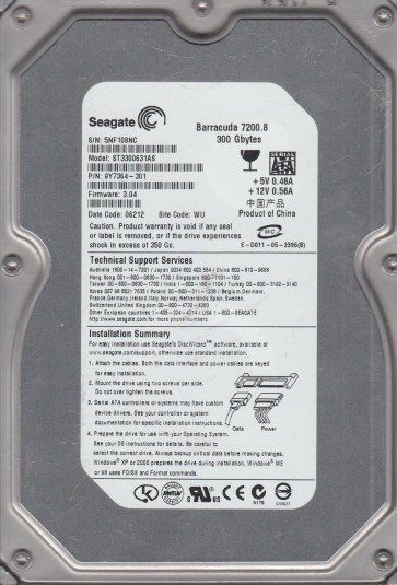 Seagate ST3300631AS