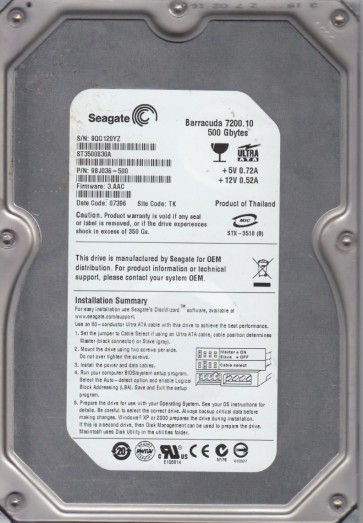 Seagate ST3500830A