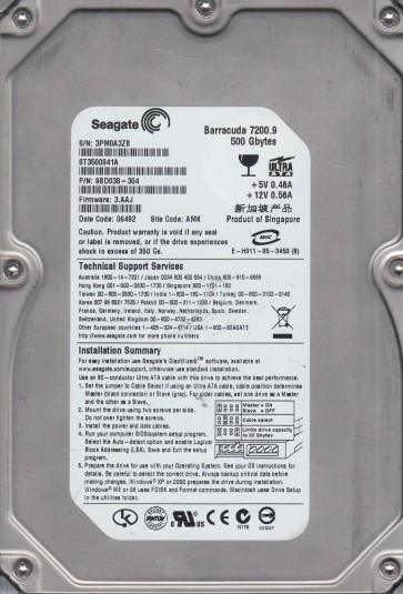 Seagate ST3500841A