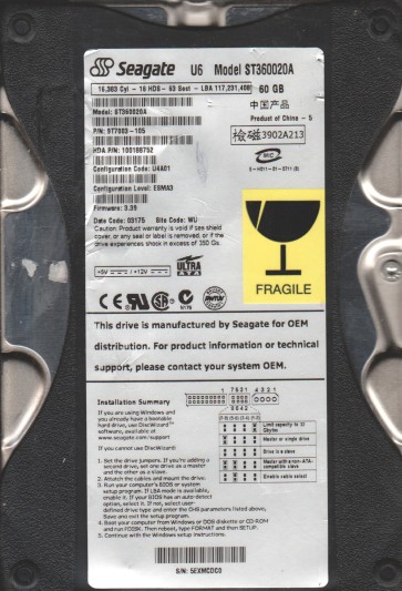 Seagate ST360020A