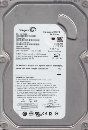 Seagate ST380215AS
