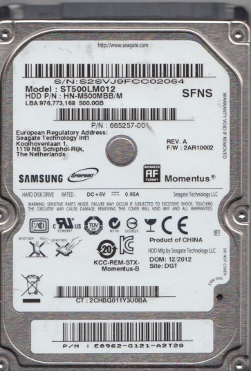 Seagate ST500LM012