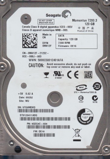 Seagate ST9120411ASG