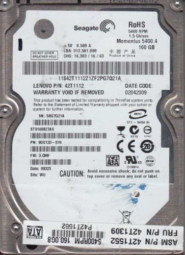Seagate ST9160827AS