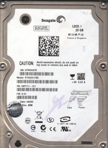 Seagate ST920217AS