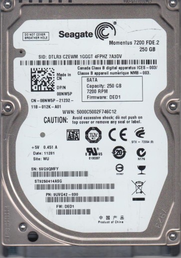 Seagate ST9250414ASG